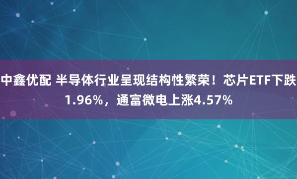 中鑫优配 半导体行业呈现结构性繁荣！芯片ETF下跌1.96%，通富微电上涨4.57%